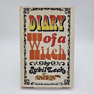 RARE | Diary of a Witch by Sybil Leek | 1968 Vintage Occult Wicca | HC BCE VG+