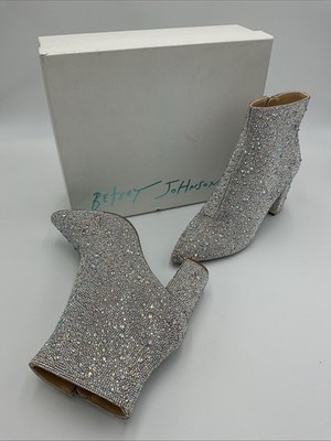 Betsey Johnson SB -CADY Rhinestone Boots Women s Size 8.5 NWB