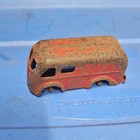 Vintage 1930s Toy Vehicle Van Body Shell w/ Wheels & Axles Red — photo 2