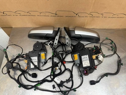 Audi S4 B7 Convertible Power Folding Wing Mirror Kit Brushed Aluminium 2007