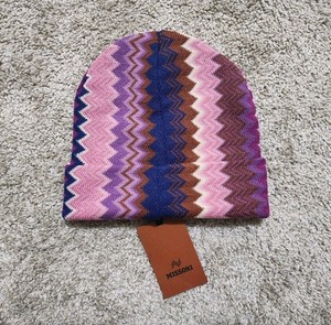Missoni Pink and Navy Knit Hat Missoni | Accessories | Missoni Pink And Navy Knit Hat  main image 4