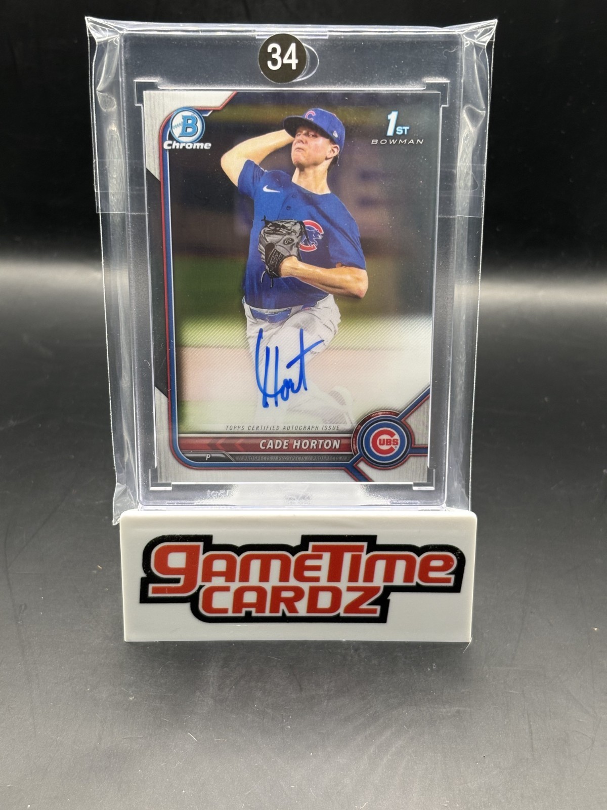 AUCTION #34- CADE HORTON 2022 BOWMAN CHROME 1ST AUTO