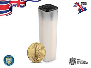 UNITED STATES MINT GOLD/PLATINUM 1/10TH OZ AMERICAN EAGLE EMPTY COIN TUBE