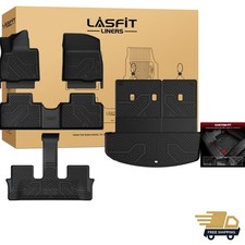 Black Anti-Slip Floor Mats for 2026 Hyundai Palisade 7/8 Passengers - Custom Fit