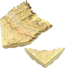 Antique Decorative Box Corner Protector Edge Safety Furniture Corner Guard, 1.6"