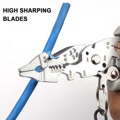Multifunctional Wire Stripper Crimping Pliers Cable Cutter With Metal Lock