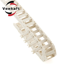PA66 White Open Type Drag Chain Bridge 10X11 10X15 10X20 10X30 -1M Length Cable