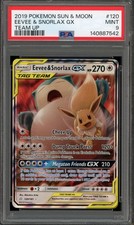 Pokemon Eevee & Snorlax GX Team Up Holo Ultra Rare #120 PSA 9 Mint on eBay
