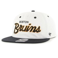 47 Brand Snapback Cap - Crosstown Boston Bruins Offwhite