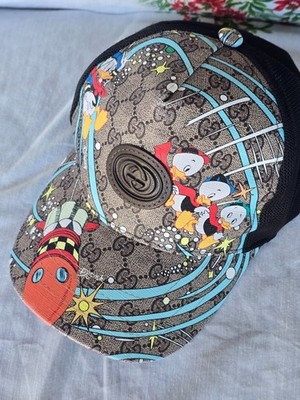 Gucci x Disney Donald Duck Trucker Hat Cap 2021 Adult Size M/L | eBay