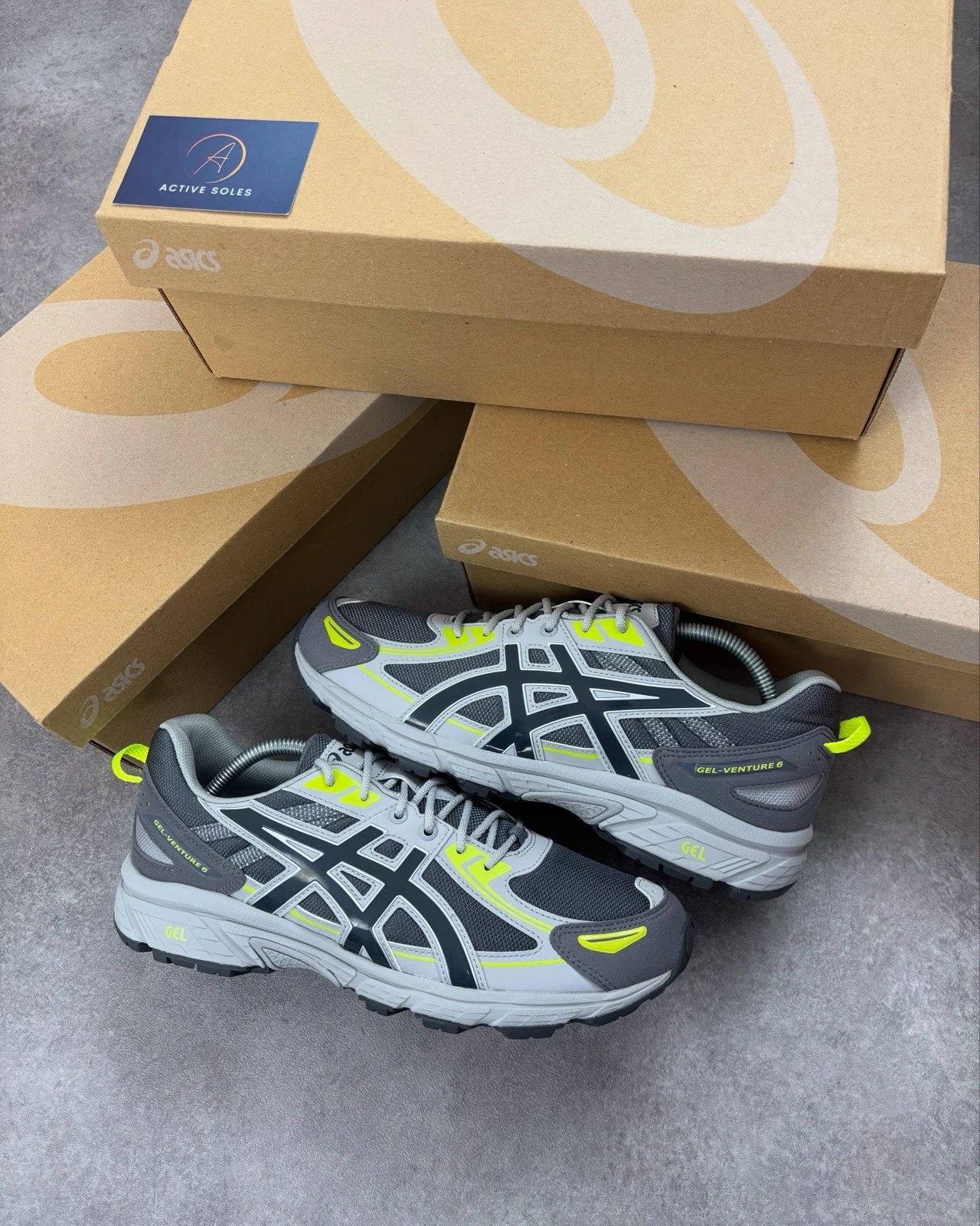 ASICS Gel Venture 6 Grigio Carbonio Ossidiana ? Uomo Taglia UK7 5