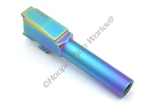 HGW Bromont Barrel for Glock 43 9mm Flush Cut Stainless Steel Rainbow