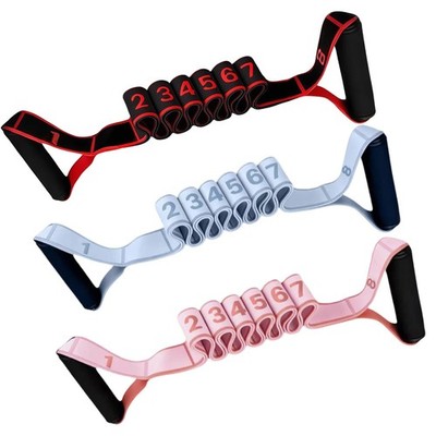 Wshxjzyay 3 Pack Fitness Resistance Bands with Handles, Numbered Resistance