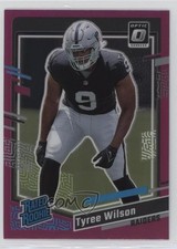 2023 Panini Donruss Rated Rookie Optic Preview Pink Prizm Tyree Wilson #363 0yj6