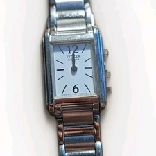 Citizen Eco-Drive Womens Watch 18mm Tank B023-S033B02 Stainless 6"