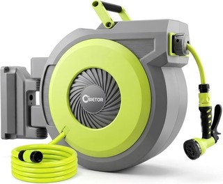 Retractable Garden Hose Reel 40m 2m 1/2 Upgraded UV Resistant Wall Mounted