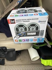Dual MARINE ROUND DIGITAL MEDIA RECEIVER WITH 6 1/2" SPEAKERS WCP165GH