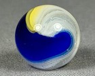 AKRO AGATE NEAR MINT PLUS 11/16" COBALT BLUE POPEYE MARBLE KILLER — photo 5