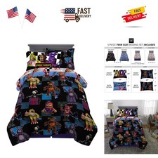 Kids Bedding Super Soft Comforter and Sheet Set with Sham, 5 Piece Twin Size,...