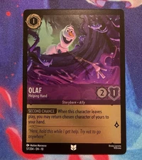 Disney Lorcana Olaf Helping Hand Whispers in the Well 57/204 FOIL