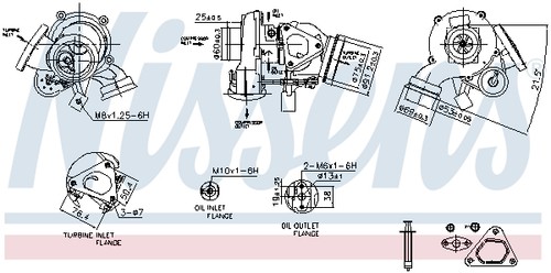NISSENS 93527 Turbolader für MERCEDES SPRINTER 3 5-T B906 3-T 2.1D 2.2D - Bild 6 von 6