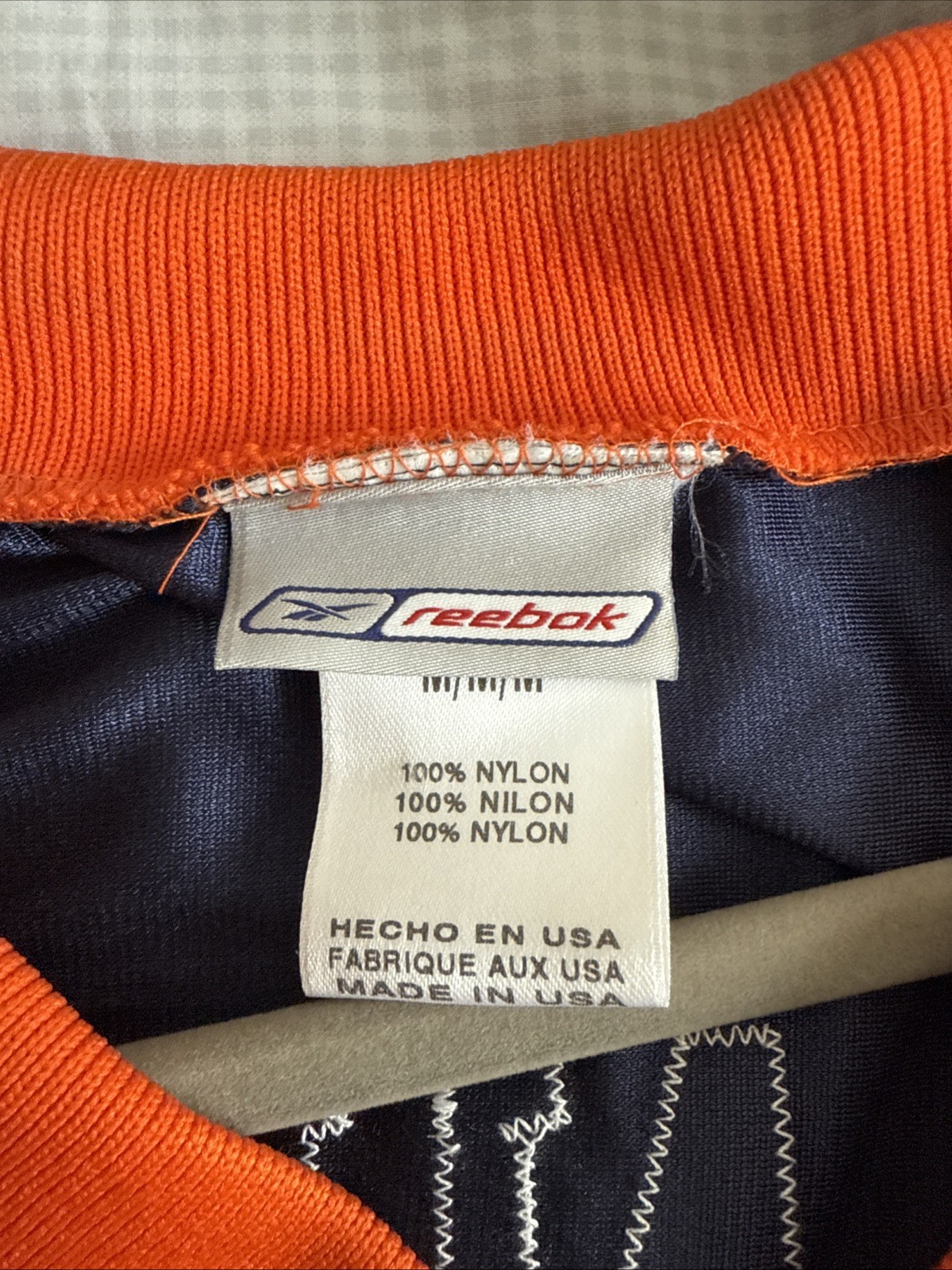 Men’s Vintage Reebok NFL Denver Broncos Sam Brandon #42 Sz M - Blue thumbnail 3