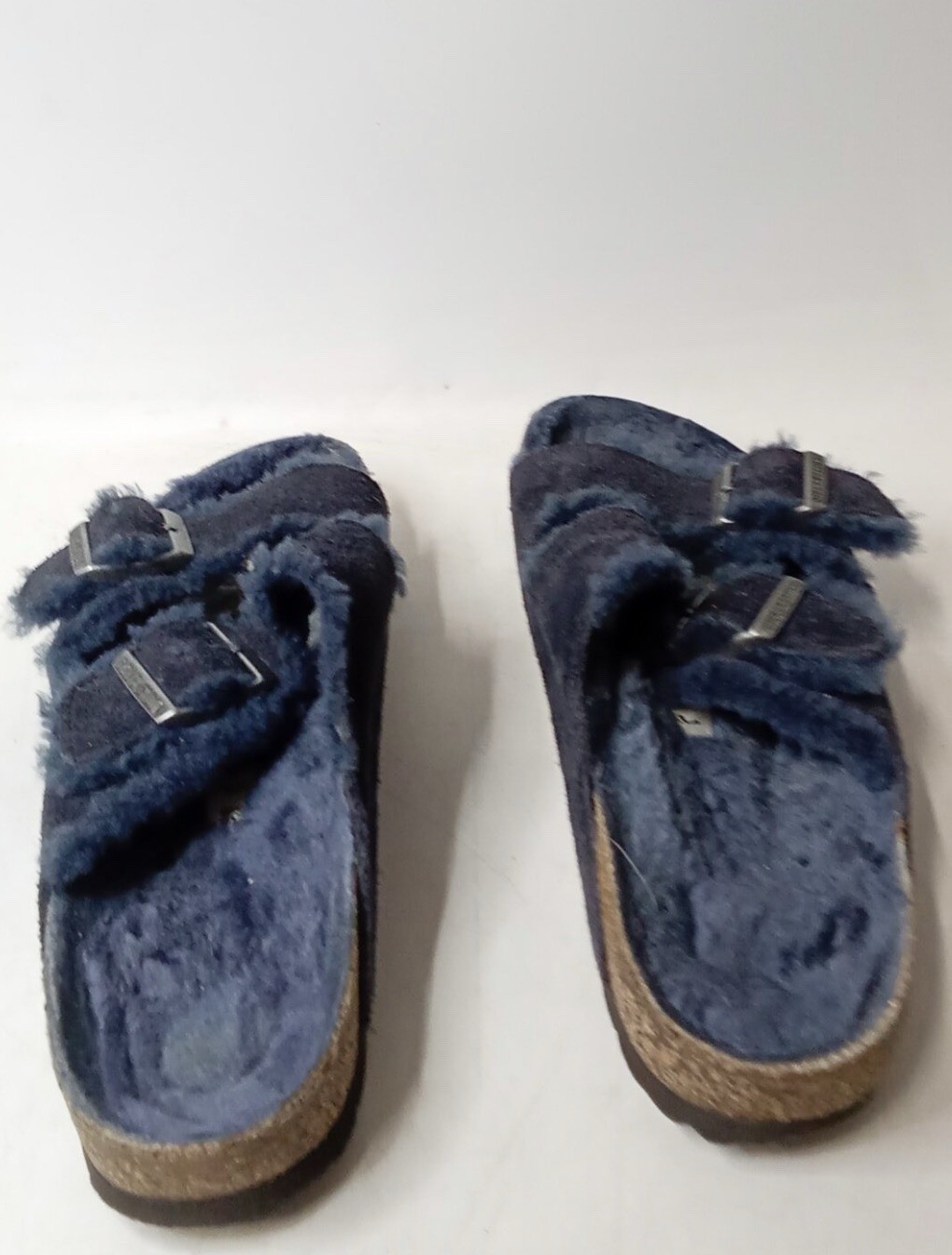 Birkenstock Arizona Big Buckle Shearling Teddy Faded Blue Size EU 38
