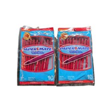 Lot Of 2 Paper Mate Write Bros. Medium Tip Red Ball Point Pens 2008 - Pack of 10