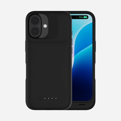 mophie Juice Pack Battery Case for iPhone 16 | Black