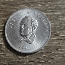 Shell Canada Lester B. Pearson  Canada Prime Minister (1963) Parliament Token