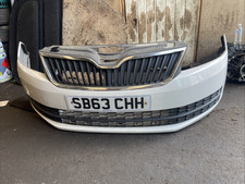 SKODA Rapid Spaceback NH1 5 Door Hatchback Front Bumper White OEM 5JA807221 2014