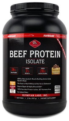 Olympian Labs Beef Protein Isolate Powder, 24g Protein, BST Free, 2 Grams BCA...