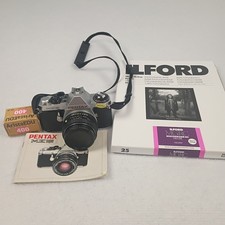 Pentax ME Super 35mm SLR Film Camera w/film and film paper