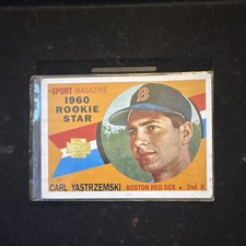 Topps 1960 Topps #148 Carl Yastrzemski Rookie Star Boston Red Sox Card. rookie card picture