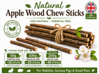 Apple wood chew sticks for rabbits and guinea pigs