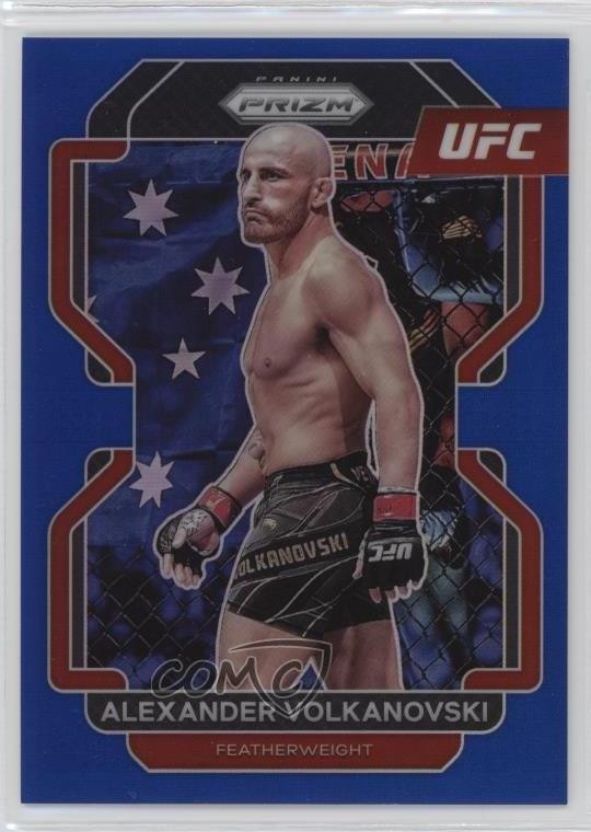 2022 Panini Prizm UFC Blue Prizm 58/199 Alexander Volkanovski #147 nd3