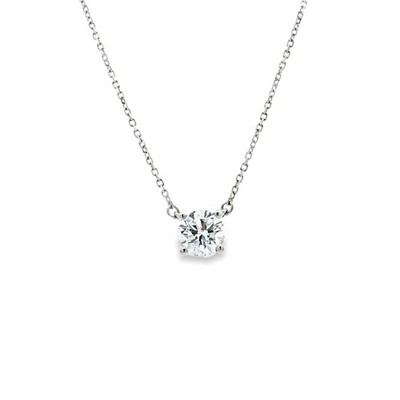 PT950 Platin Lab Grown Rund Diamant Collier XQ0039