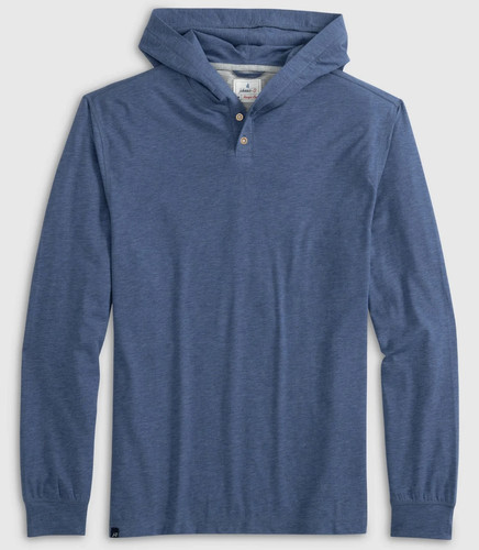 Johnnie-O Herren neu mit Etikett Woodley Hoodie "hangin out" Large Einzelhandel $ 138 Seeblau