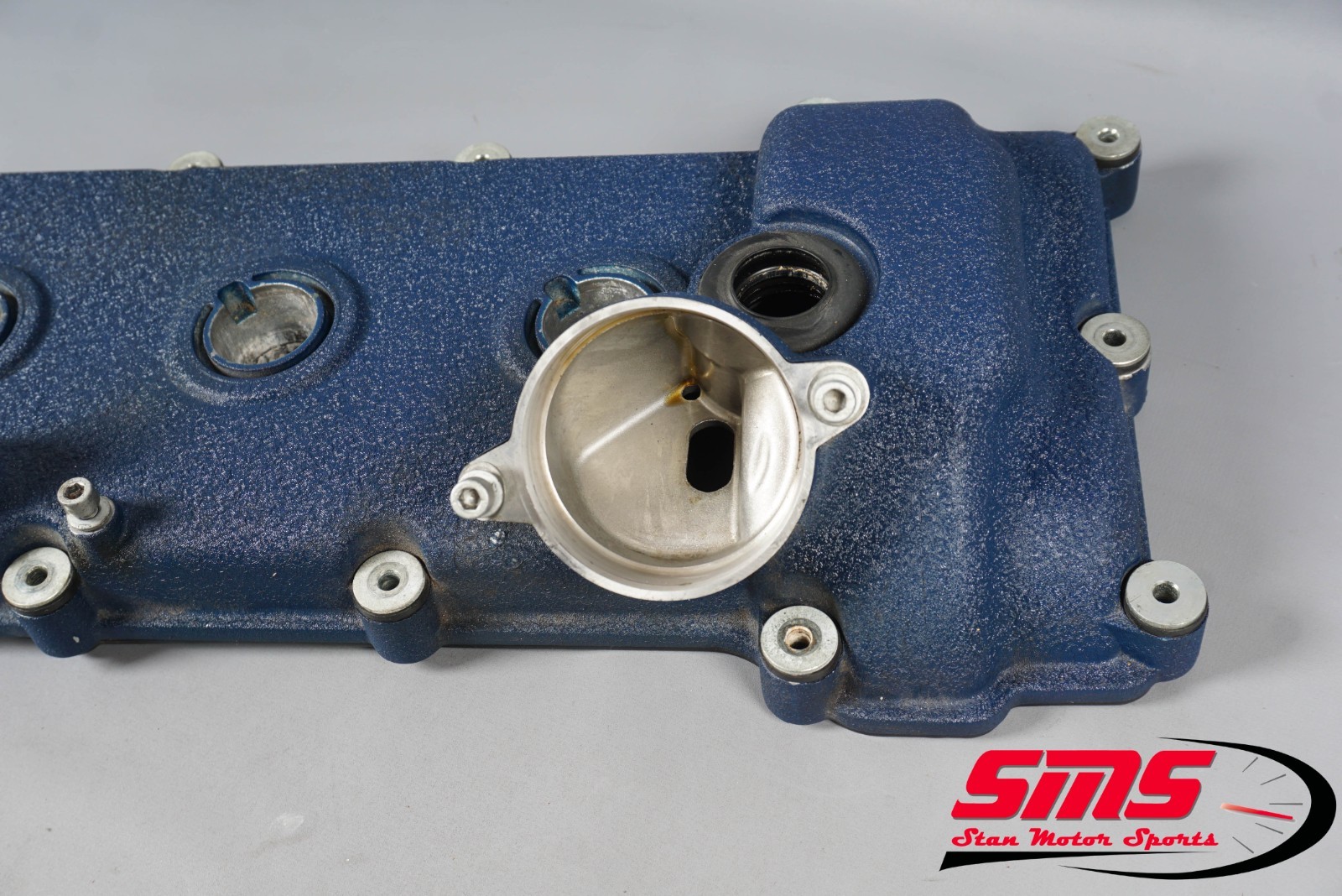 04-17 Maserati GranTurismo M145 4.2L Engine Left Valve Cover Blue 36K OEM