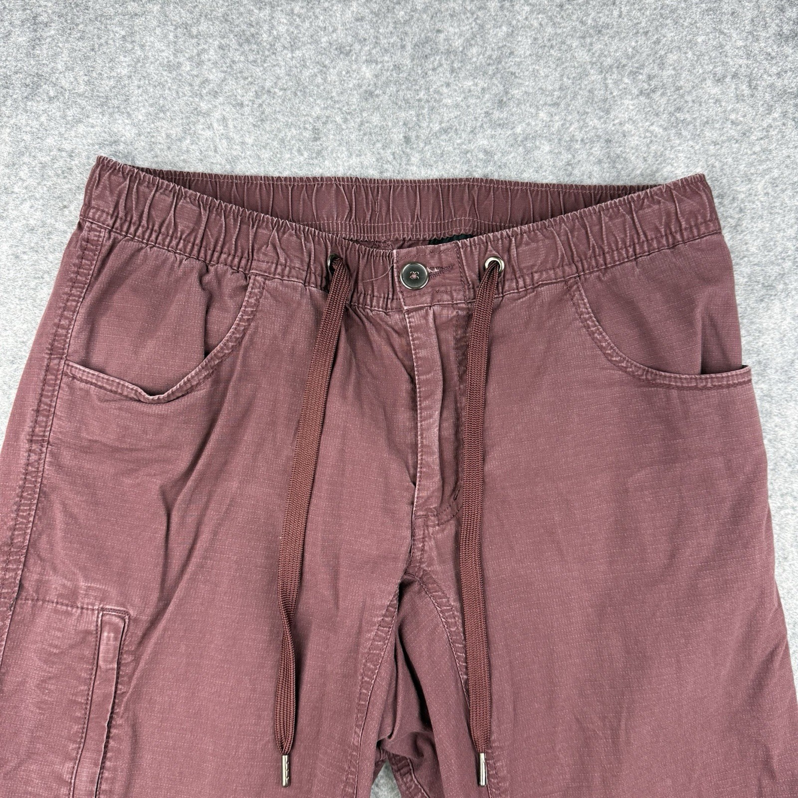 BYLT Weekender Red Maroon Drawstring Elastic Carg… - image 2