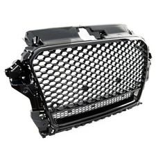 Sport Kühlergrill Wabengrill Schwarz glanz passt für Audi A3 8V kein RS3 Quattro