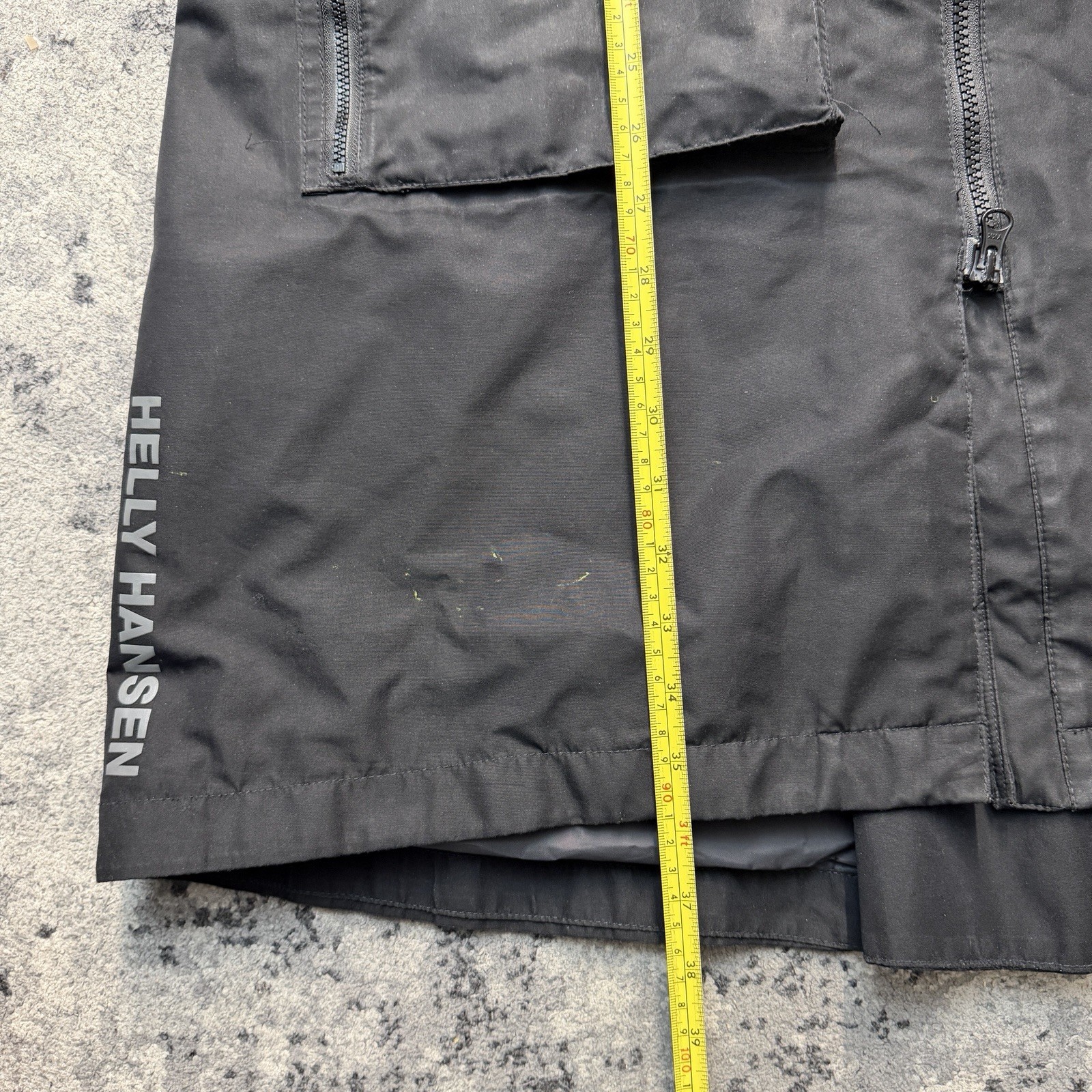 Helly Hansen Rigging Jacket Size Large Black Rain… - image 2