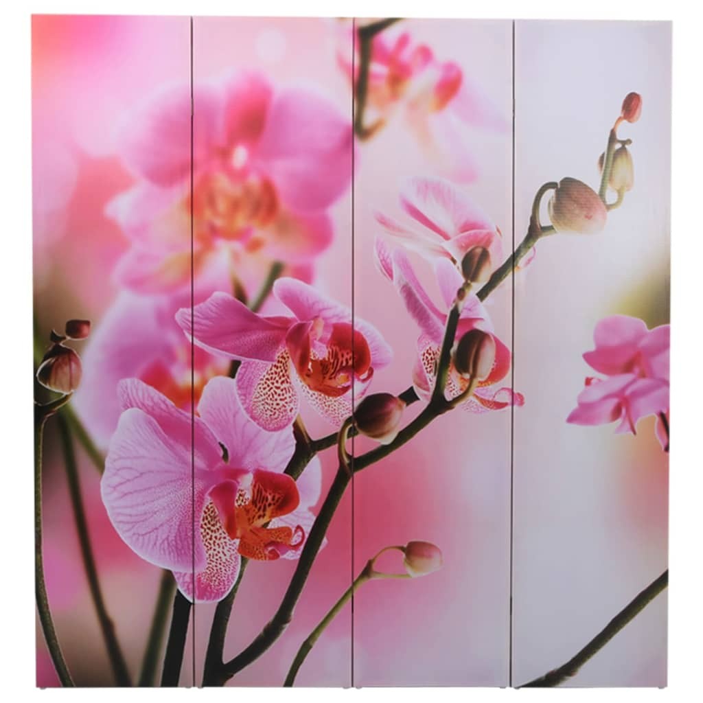 Paravento Pieghevole 160x170cm con Stampa Fiore 2405436
