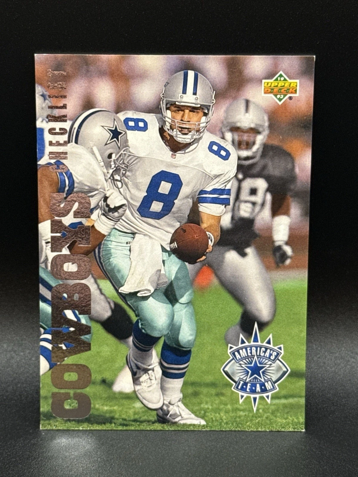 1993 Upper Deck America's Team Troy Aikman #AT14- Dallas Cowboys