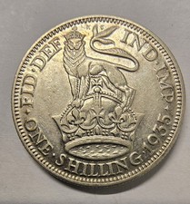 1935 Shilling King George V Silver Coin Stunning Reverse High Grade