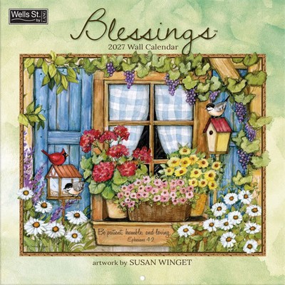 Wells Street by Lang,  Blessings 2027 Wall Calendar by Susan Winget