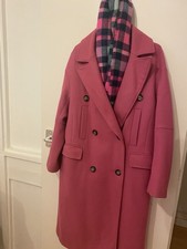 Topshop pink coat with scarf uk 12 #winterwear #pinkcoat coat and scarf for sale