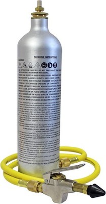 Mastercool 91046-A A/C System Flush Kit with Hose and Canister, Silver 