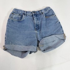 Vintage Bill Blass Denim Shorts Womens 10P Blue Cutoff High Rise Relaxed