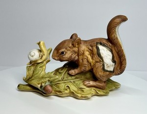 Vintage Audubon Society Squirrel and Snail Figure Limited Edition. 85/95.